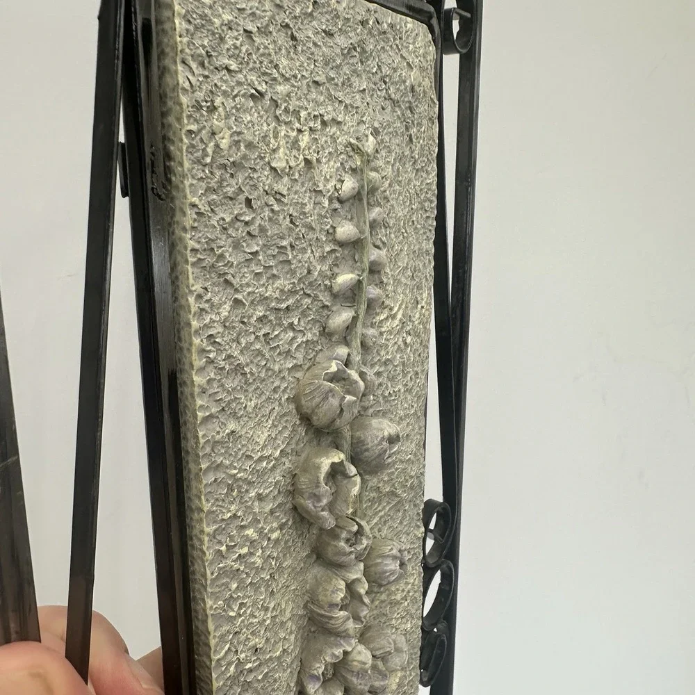 French Country Iron Scroll Floral Wall Farmhouse Botanical‎ Lavender Foxglove